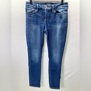 Lucky Brand Lolita Skinny Jeans Womens 4/27 Blue Denim Stretch Comfy Cute 1972